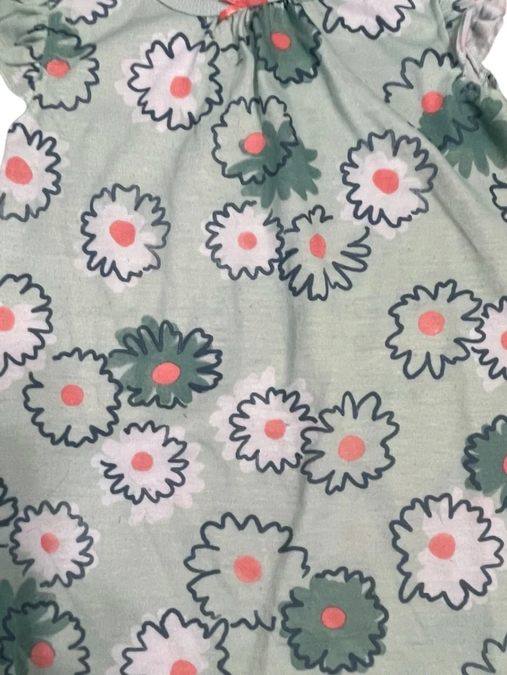 Carter's Mint Green Floral Toddler Girl Nightgown
